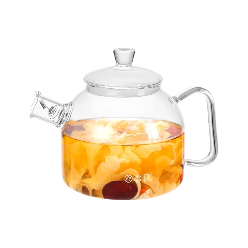 Mikenda Borosilicate Glass Glass Liner Round Spout Resistance To Cold And Heat Soft Texture Glass Cold Kettle