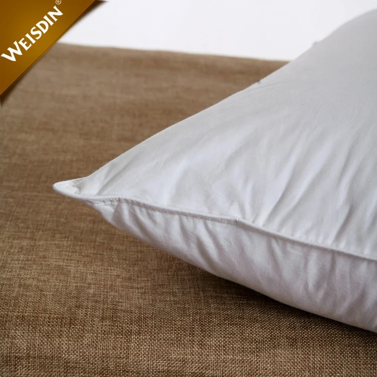 Custom white luxury 100% cotton soft and comfortable goose down pillow down bed pillow