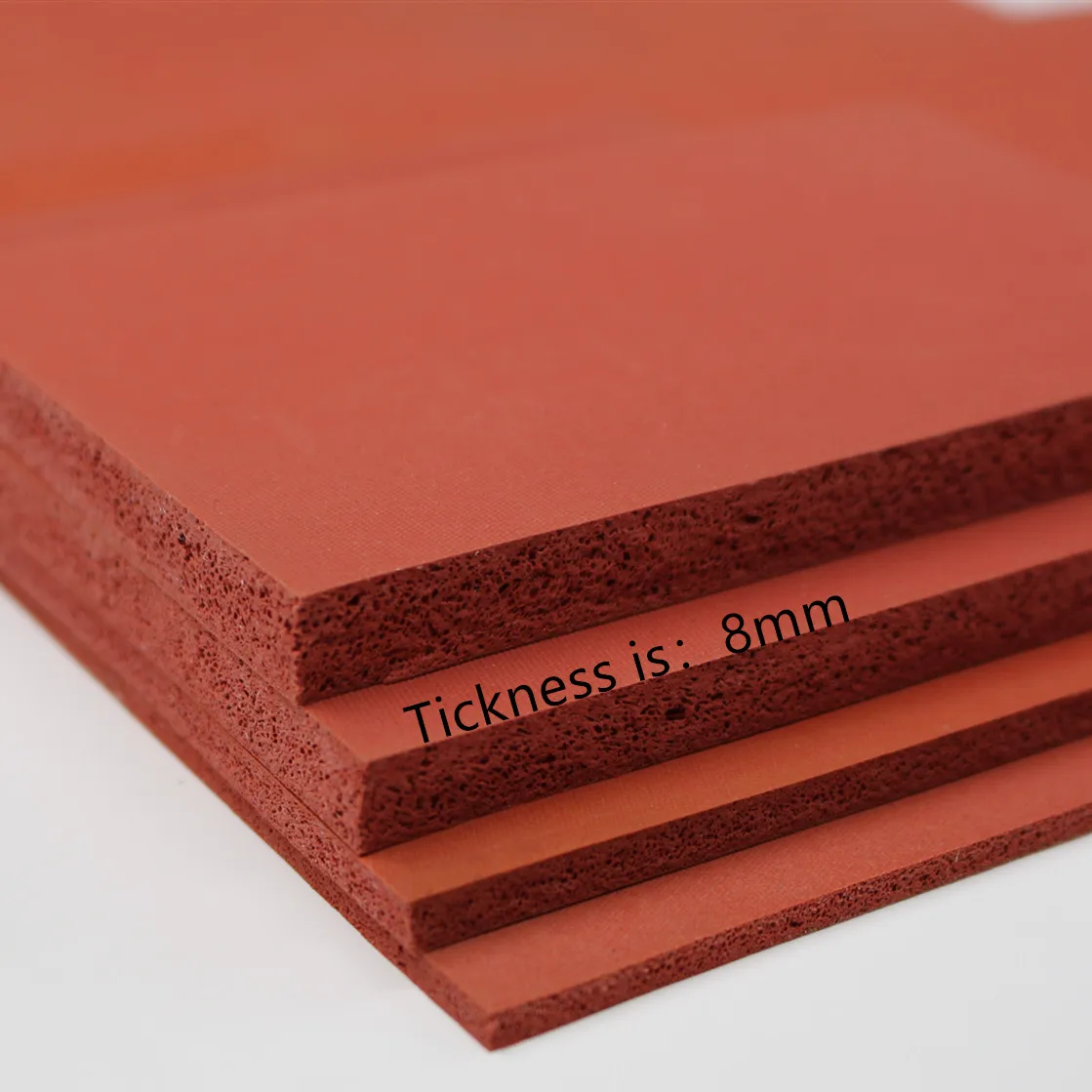 Factory direct silicone foam Heat-resistant Sponge silicone  sealed shock-absorbing foam silicone rubber sheet 8 * 500 * 500mm