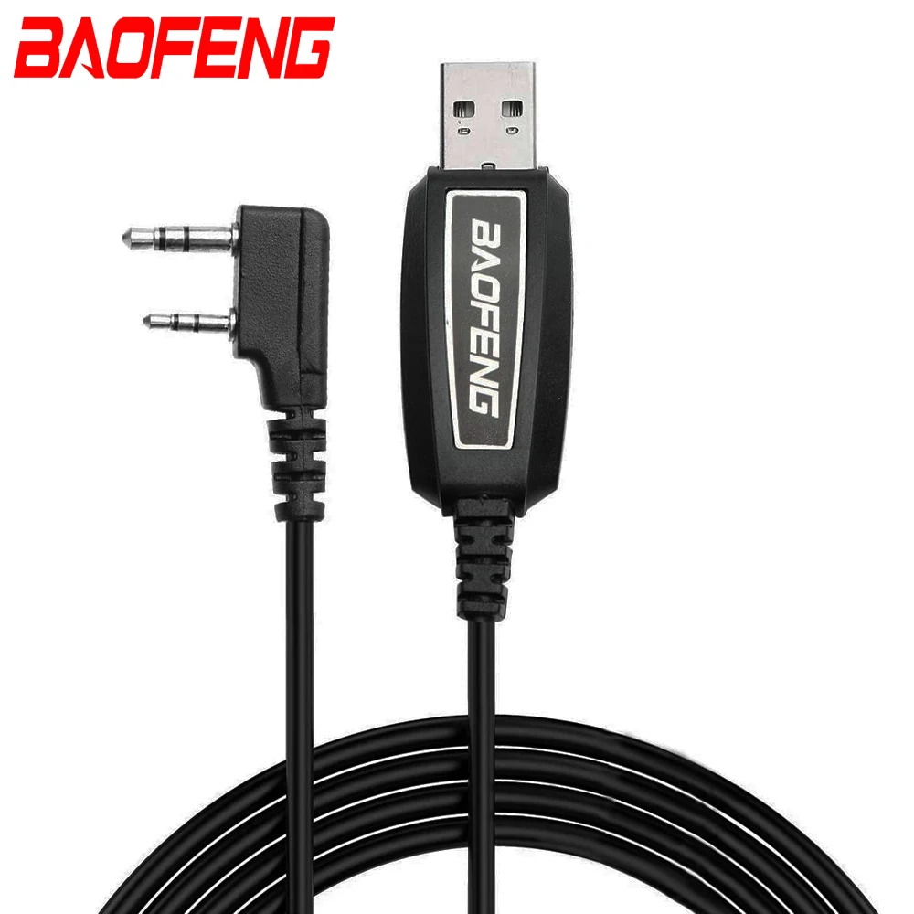 Оригинальный Baofeng USB Кабель для программирования с компакт-диск с драйверами для BaoFeng UV-5R BF-888S UV-82 BF-C9 UV-S9 плюс иди и болтай Walkie Talkie