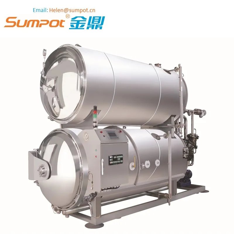 Water Immersion Retort Sterilizer Machine With ASME Certification