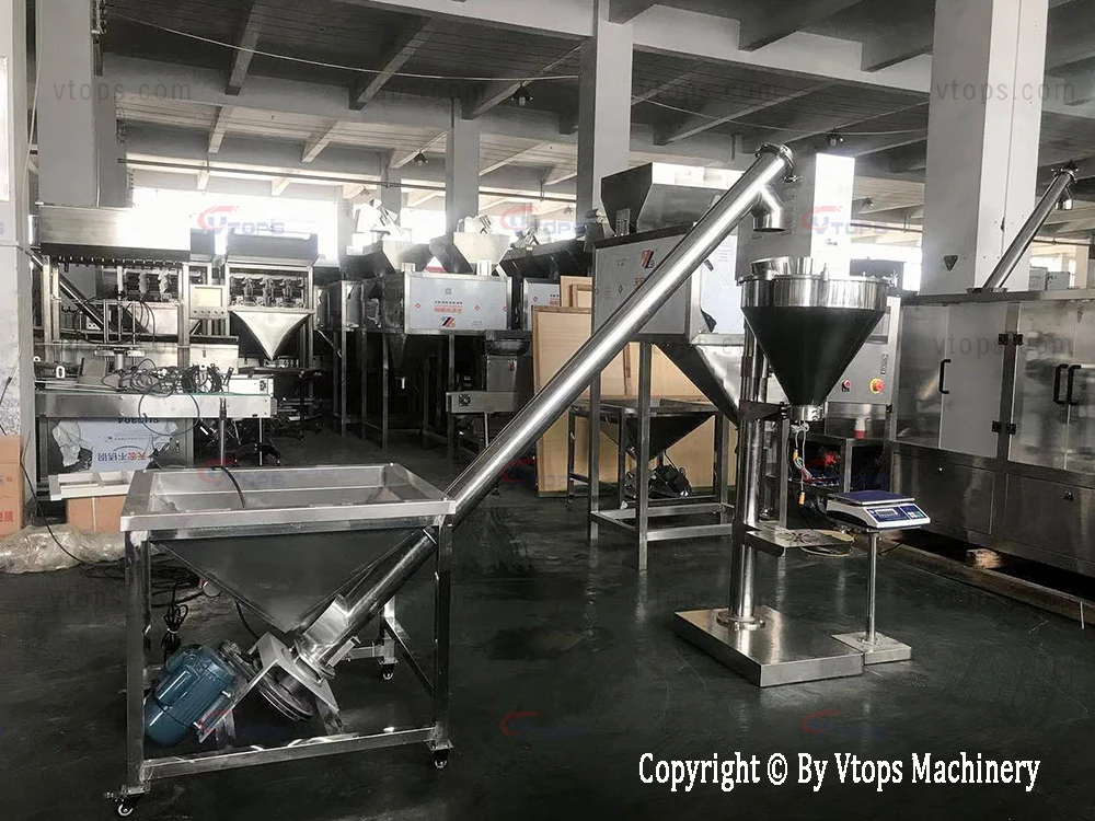 ABC Dry Chemical Powder Semi Automatic Vertical Auger Type Powder Filling Machine
