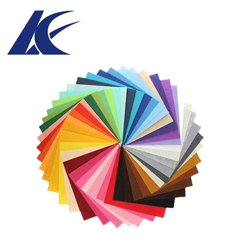 
factory directly sell customized different thickness colorful polyester felt sheets/ felt pieces 