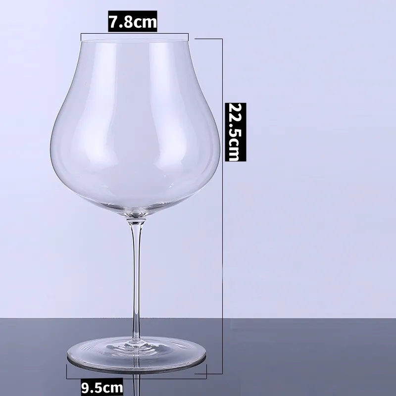 Hand Blown Crystal Red Wine or White Wine Burgundy Glass Hand Crafted by Artisans Gifts for Women Men Wedding Anniversary