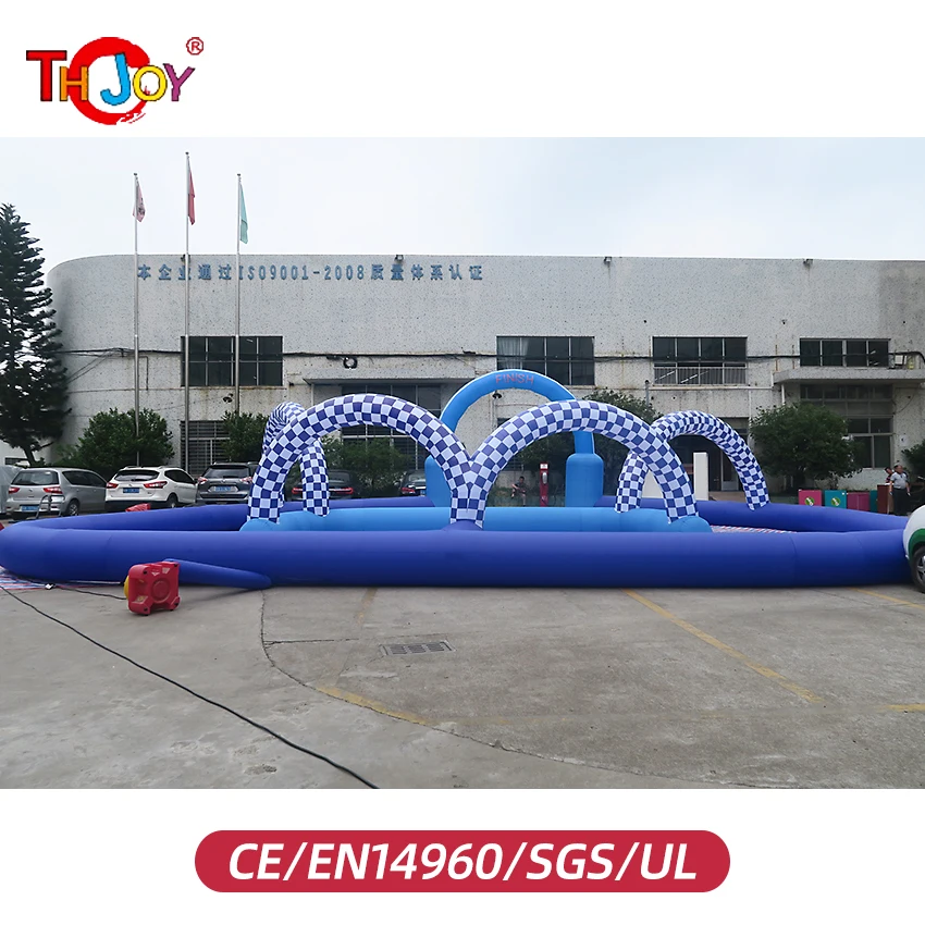 Exciting 20x10m Inflatable ATV GoKart Air Racing Track for Thrilling Races and Events
