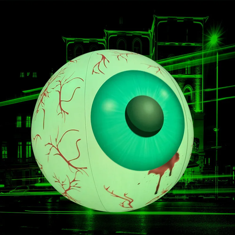 Halloween Inflatable Haunted House Decorations Pumpkin Ghost Halloween Yard Decorations Eyeball Bat Inflatable