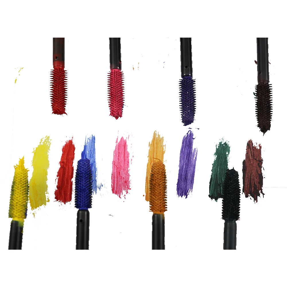 Colorful Vegan Liquid Mascara Long-Lasting Lengthening and Curing Mineral-Based with No Logo Private Label