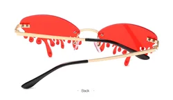 2022 New Arrivals Diamond Tear Drop-Shaped Sunglasses Women Personality Exaggerated Funny Sunglasses