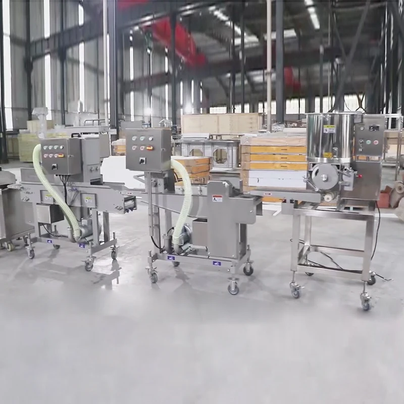 Popular meat processing machinery automatic meat burger patty making processing line under offer