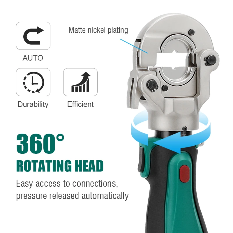 Hydraulic Battery Cable Lug Crimping Tools Battery Powered Copper Press Tool PA-300