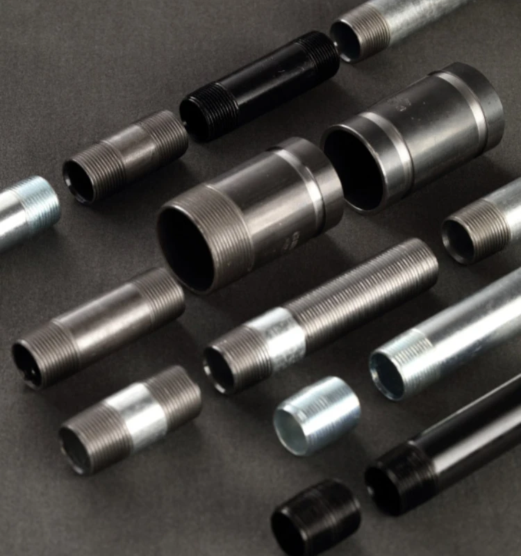 Steel Pipe Nipple BSP Threaded Connector Nipple Barrel Swage Close Nipple