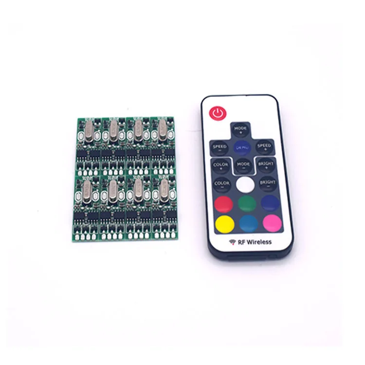 Factory Custom PCBA RF 11Keys 17Keys 24Keys Single Color RGB LED Dimmer Controller For LED Neon Sign Strip Module Lights