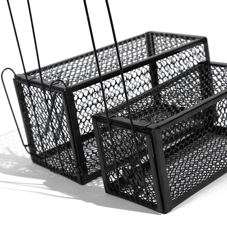
Superior quality smart iron animal cage trap durable black humane live rats trap cage 