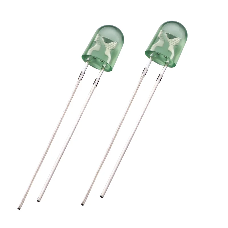 Juhong 5mm green color 525nm 3V oval shape led diode Free samples free sample
