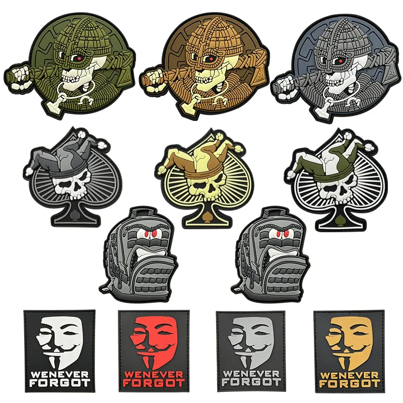 Рюкзак Furious рюкзак Viking нашивка Клоун Черный Значок боевой дух Ночной свет на липучке нарукавная повязка