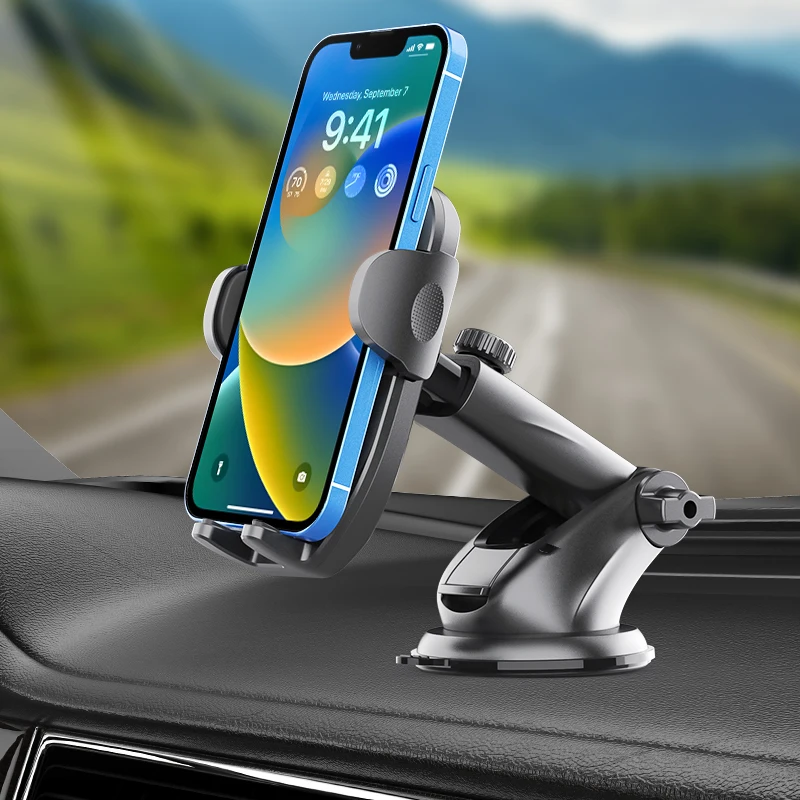 2 In1 Telescopic Rod Car Phone Holder Mount Suitable for Car Dashboard /Windshield Handyhalter Phone Holder Suporte Para Celular