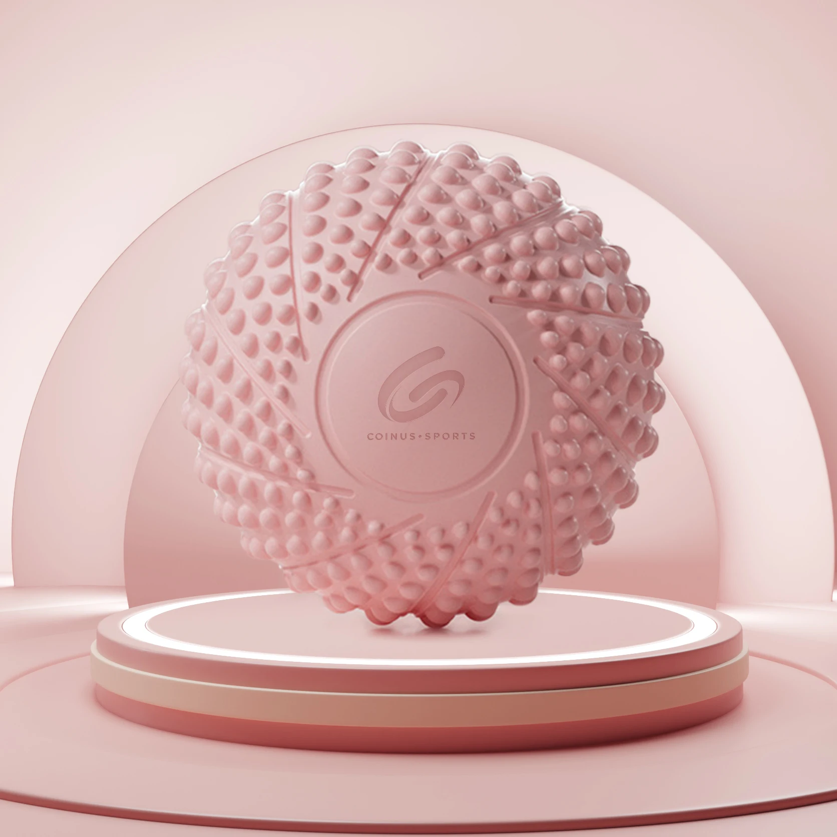 High Quality 3D Raised Dot Yoga Ball Eliminate Muscle Body Massage Palm And Feet Ball With Logo