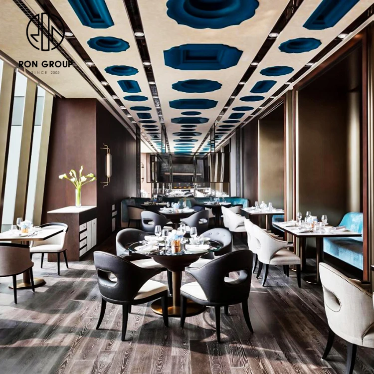 Custom 3D Design Modern Restaurant Booths Cafe bench seating fast food Coffee Shop Furniture Restaurant Tables and Chairs Sets