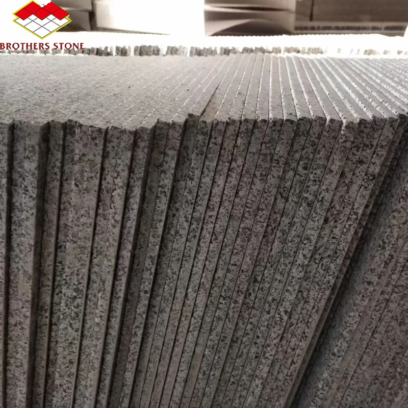 Wholesale Prices China G654 Polished Granite Black Granite for Walking Stairs Outdoor Roadside Stone Flooring 60*60*1.8cm