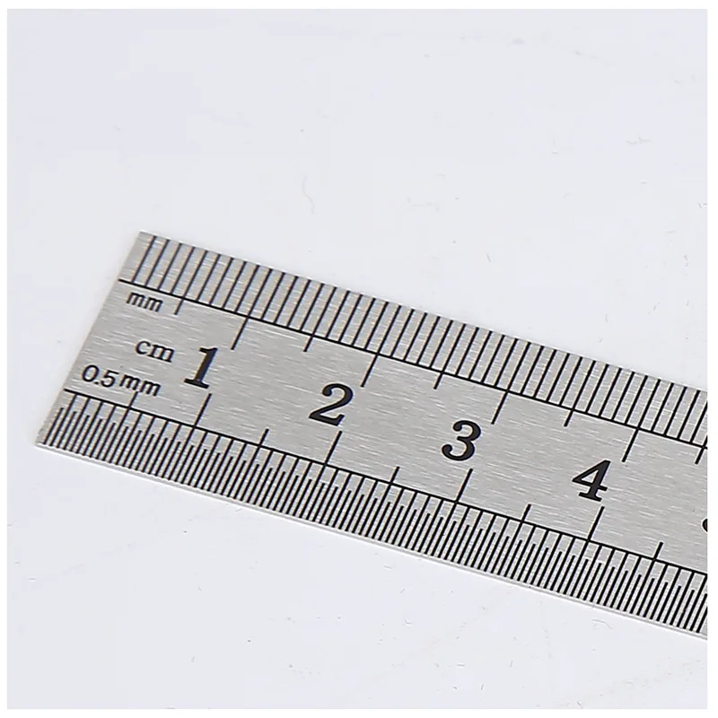 OEM Logo Stainless Steel Ruler, High Quality Metal Scale Ruler With Metric & Inch Scale