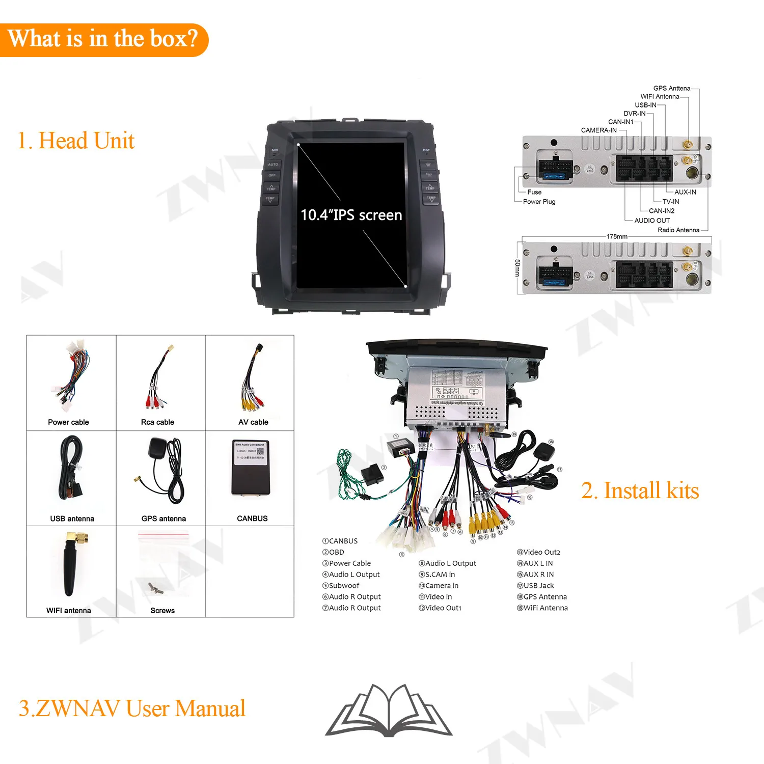 ZWNAV Android 9.0 Car Multimedia DVD Player For Toyota Land Cruiser Prado 120 2002-2009 car GPS Audio Radio stereo head unit