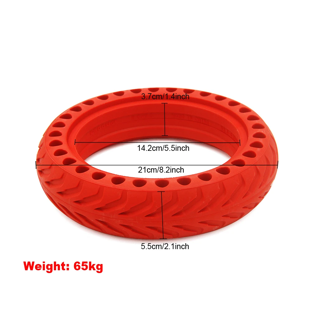 8.5x2.0 solid colorful tire Anti-puncture honeycomb 8 inch tubeless tires for xiaomi m365 electric scooter accessories