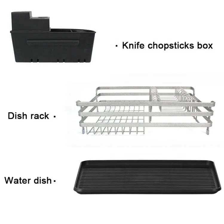 
kitchen stainless steel over the sink useful plate dish drying racks with drainboard 