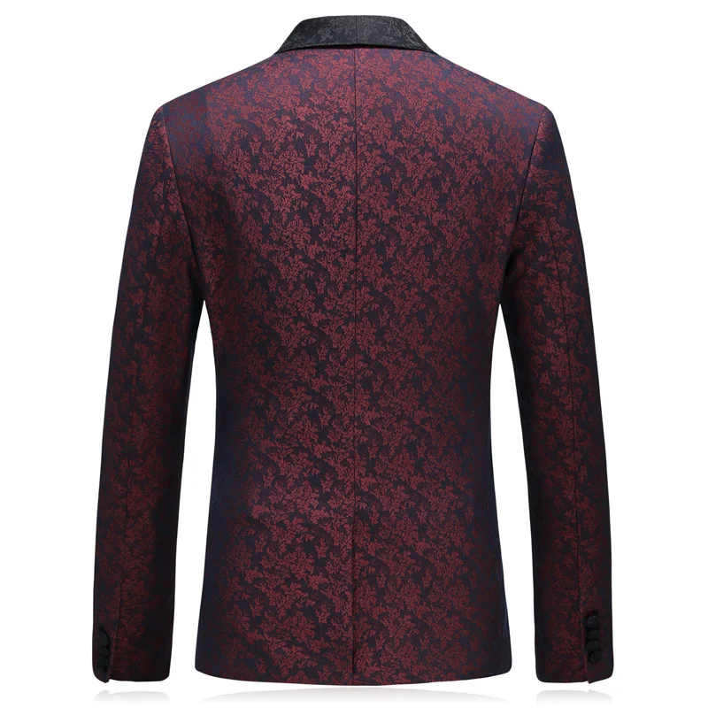 Новый стиль, оптовая продажа, мужские костюмы, свадебные облегающие мужские костюмы с цветочным принтом