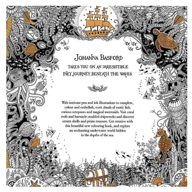 24 стр. антистресс игрушки для рисования детская книжка-раскраска живопись Secret Garden арт развивающие