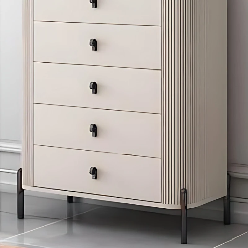 Audrey Living Room Cabinet Modern Dresser Cupboard Console Table Wood Cabinet Wood Chest of 6 Drawer