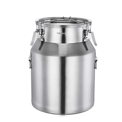 10~ 50L transportation and turnover milk barrel Wholesale price stainless steel milk storage tank with lid for sale