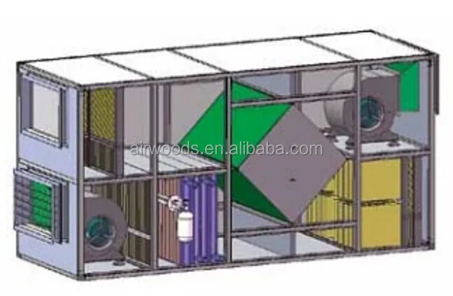 Paper enthalpy recovery total crossflow plate heat exchanger