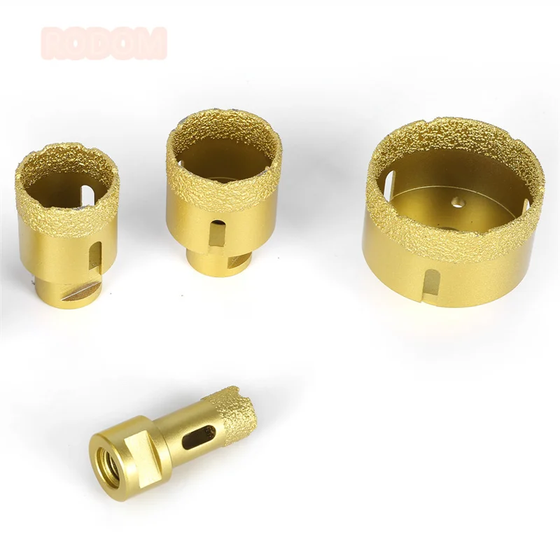 
60mm 15mm Segment Vacuum Brazed Diamond Core Bit For Hole Drilling 
