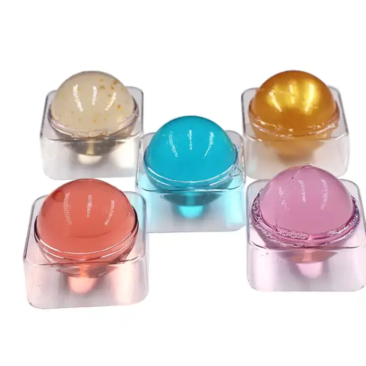 Factory Wholesale plant essential oils gentle cleaning moisturizing elastic jelly balls handmade soap
