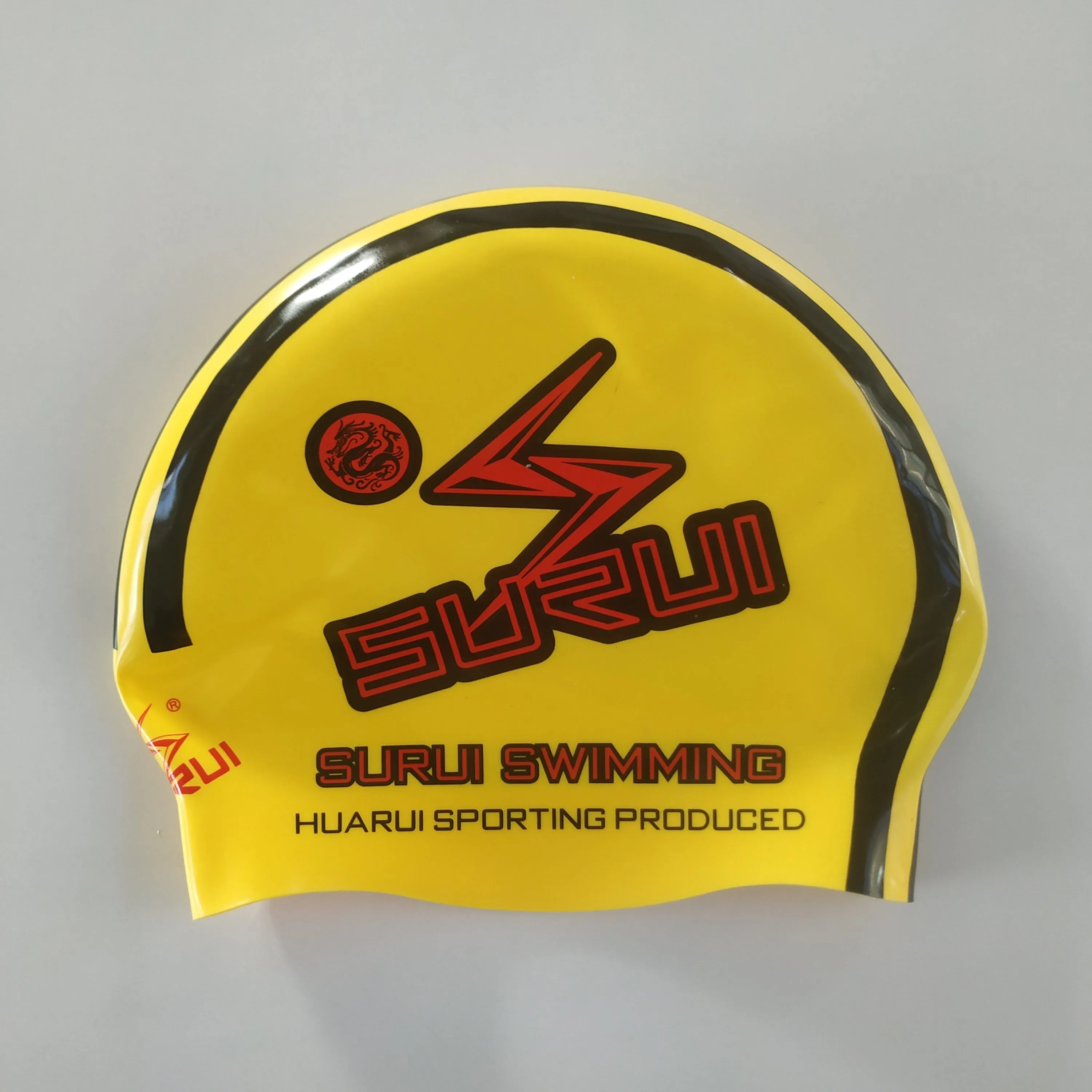 custom adult hight quality swim cap printing fashion silicone swim cap