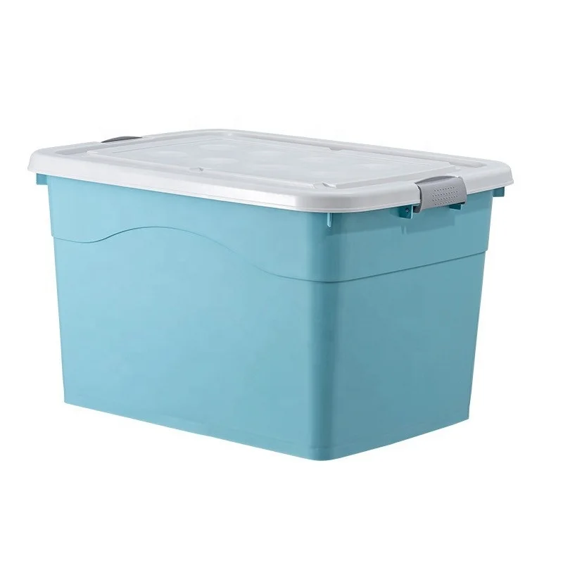 Storage Box Large Plastic Container Household Items Daily Storage Box Transparent Clothing Storage Box Home Organizer