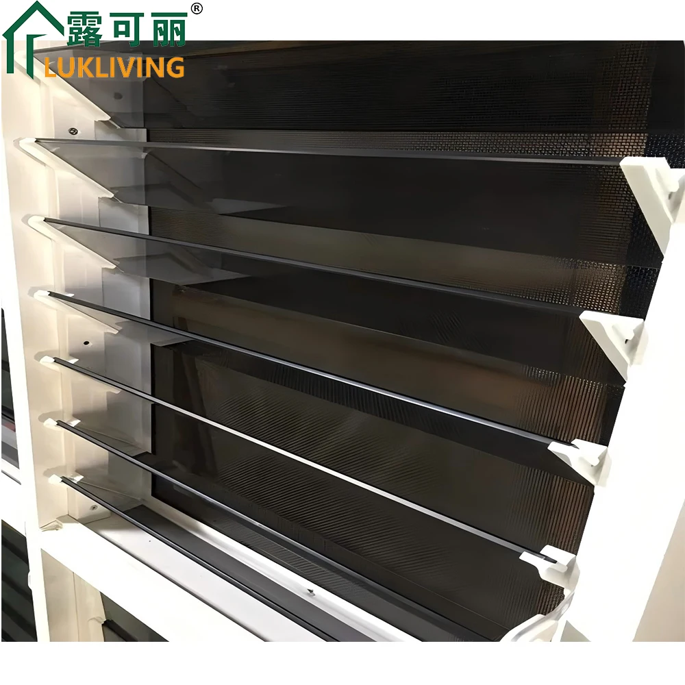 Lukliving jalousie tempered glass jalousie window glass prices jalousie window grills