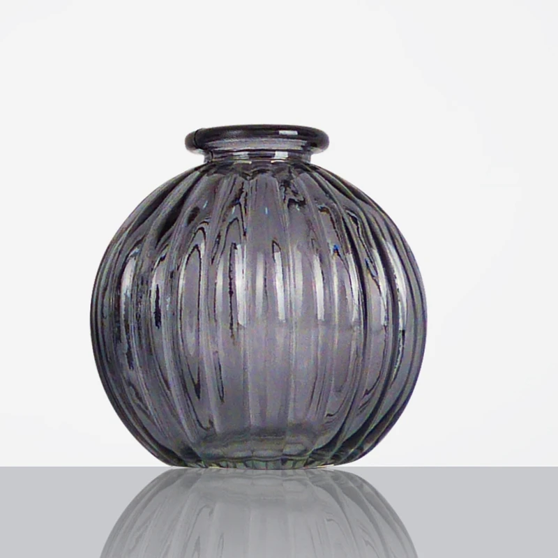 Customize Small Antique Minivase Bowl Sprayed Color  Glass Flowers Vases For Home Decoration