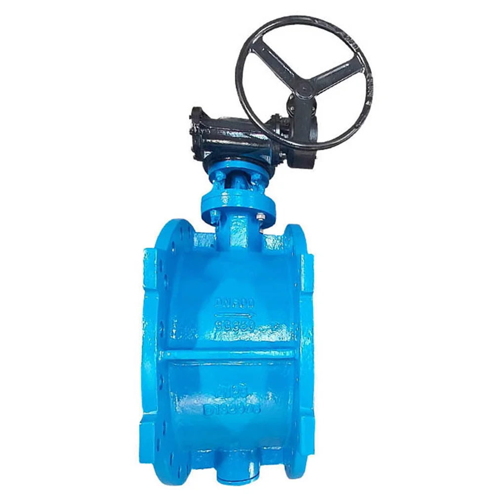 D342X double eccentric double flange soft seal butterfly valve ball cast iron butterfly valve
