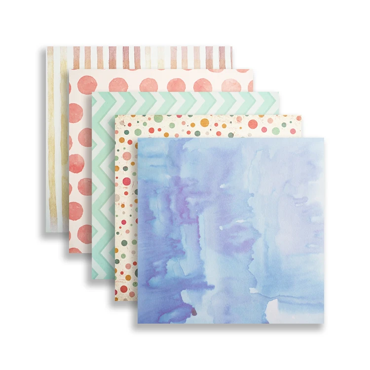 24/48 Sheets Pattern Printed Paper Beautiful Scrapbook Paper for cardmaking