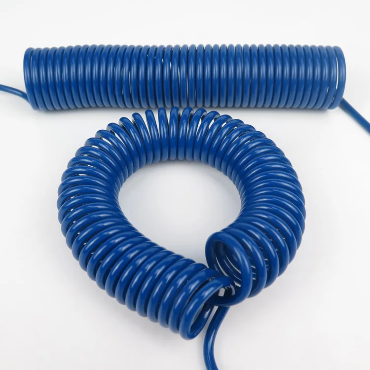 Flexible Polyurethane Tube PU Spring Coil Hose Pneumatic Colorful Spiral Hose