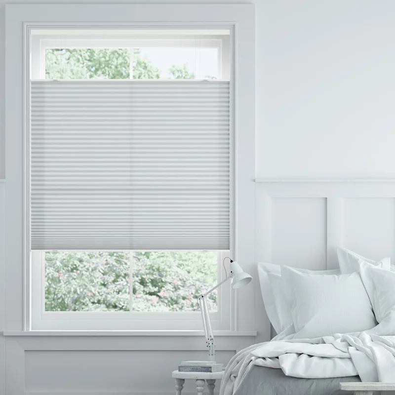 Sunshade Pleated Electric Fabric Honeycomb Blinds For Window Blackout Cordless Cellular Honeycomb Blinds
