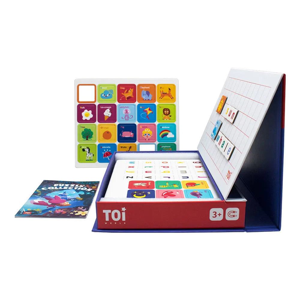 Cartoon cute letters Board Book Printing Service alphabet flash card custom books for Children