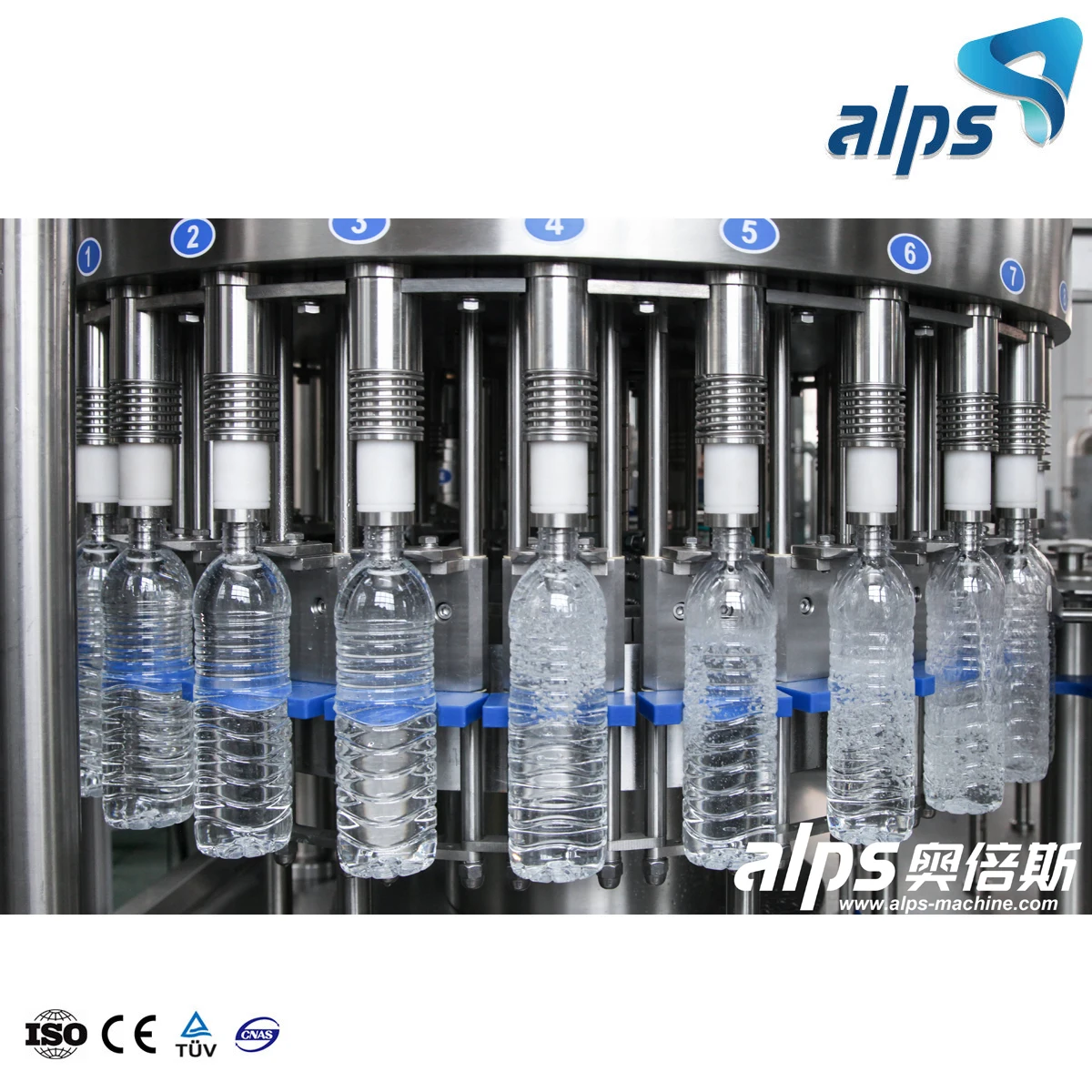Complete PET Drinking Bottle Liquid Beverage Production Line Automatic Alkaline Mineral Pure Water Filling Machine