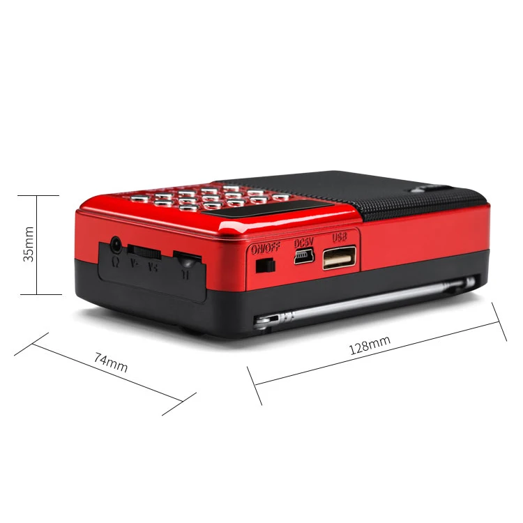 Oem Заводской портативный мини Usb Fm-радио динамик музыкальный mp3-плеер с Aux входом диск Tf