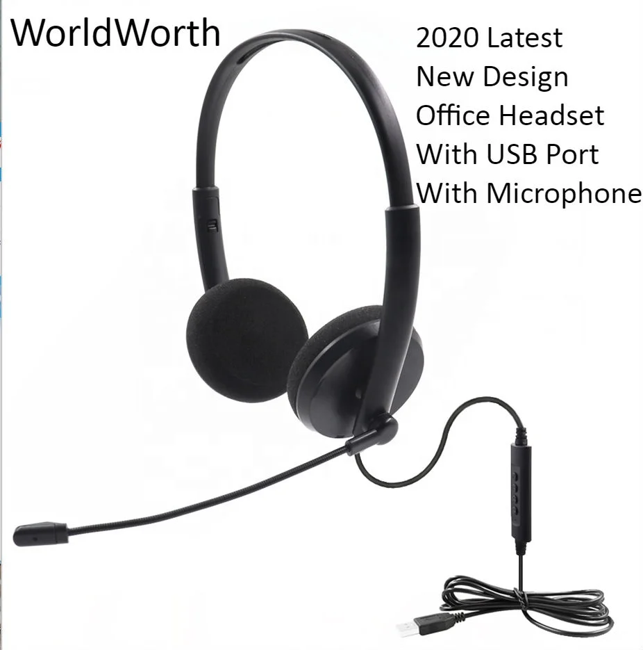 
2020 New Office Headset with Mic Noise Cancelling Office Headset with Usb for Call Center Call QD Telephone Headset With Usb 