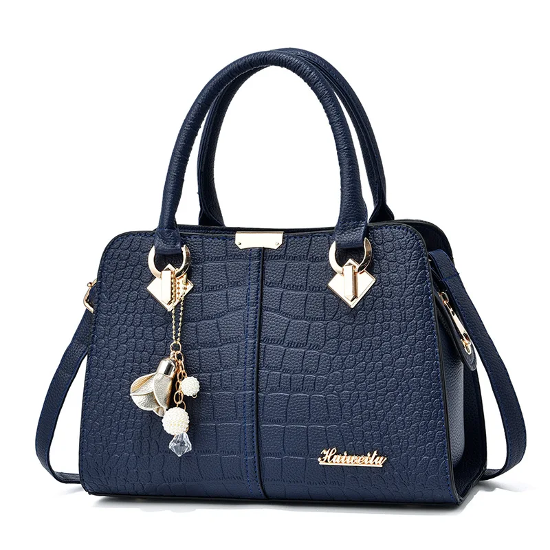 Women Luxury Designer Handbags Pu Leather Metal Logo Tote Customized Handbags Buy Handbags For Women