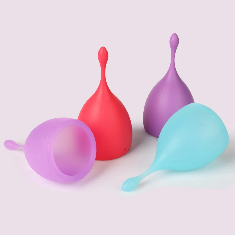 Wholesale 100% Medical Grade Eco-friendly Reusable Silicone Copa  Period Cup Menstrual Cup