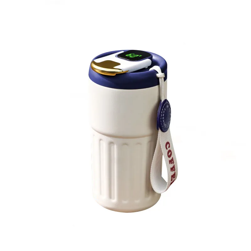 Logo custom Smart Coffee Mug 316 Stainless Steel Vacuum Cup Temperature Display with LED Touch Screen