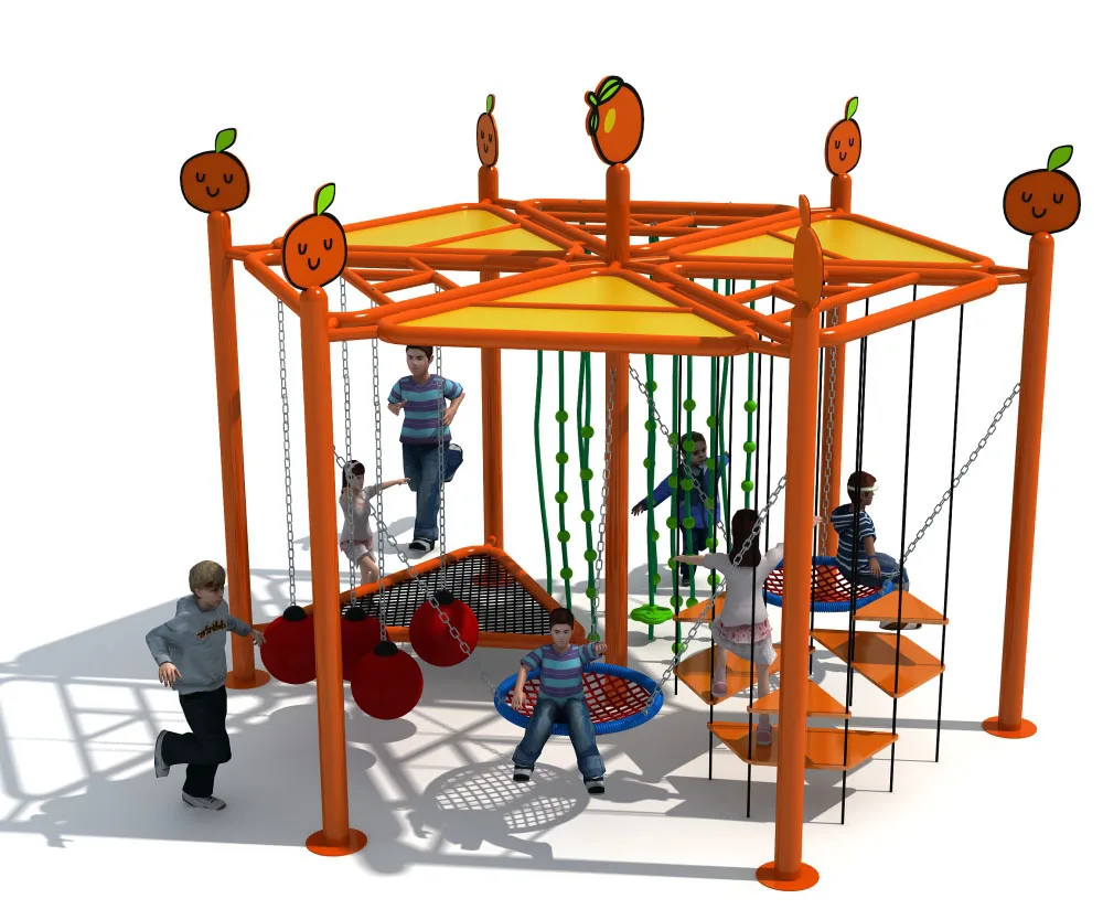 Kid Metal Play Equipment Outdoor Playground Swing Set